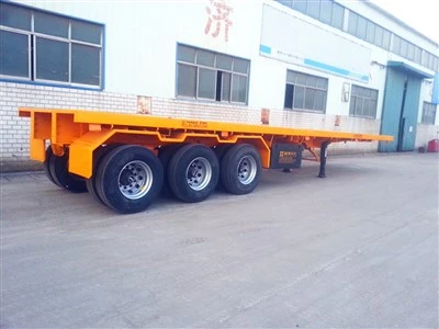 Semirimorchio a pianale ribassato per container a 3 assi