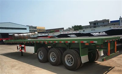 Rimorchio a base piatta del contenitore degli assi di vendita calda della Cina con qualità durevole