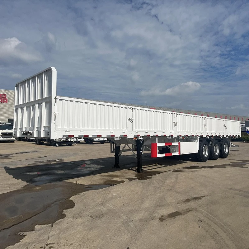 3axles side wall semi rimorchio