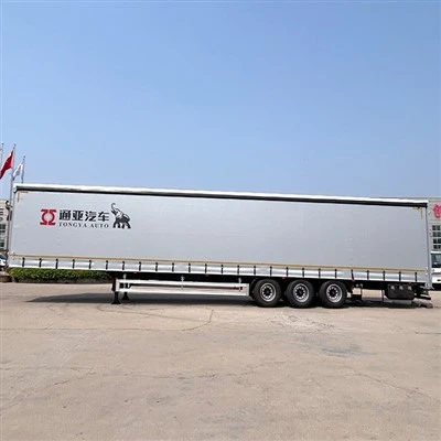 TONGYA 3 assi 40 Ton Van Truck Semirimorchio aperto lateralmente