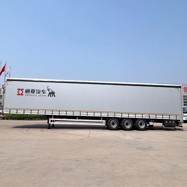 TONGYA 3 assi 40 Ton Van Truck Semirimorchio aperto lateralmente